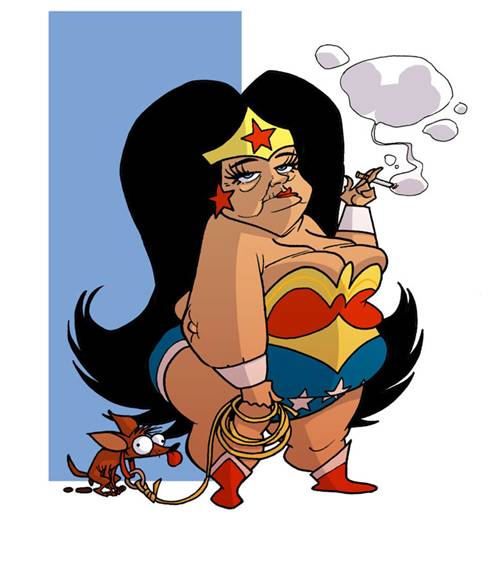 Les travaux de Seb06 Wonder Woman et Catwoman plus size Wonder10