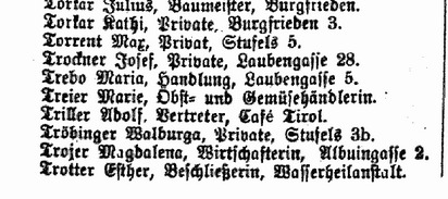 Ceux qui s'appellaient Tribus avant et après l'italianisation Brixen10
