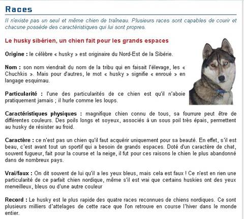 Quelques Rappels Sur Les Chiens De Races Nordiques