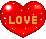 قلوب حمراء أيقونات للماسنجر Love-f10