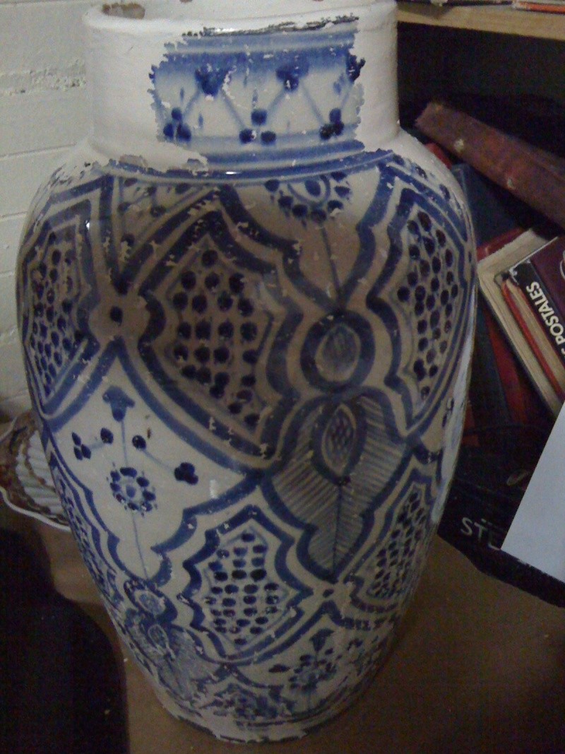 Vase peint en blanc Photo_20