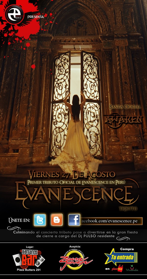TRIBUTO A  EVANESCENCE!  Flyer_10