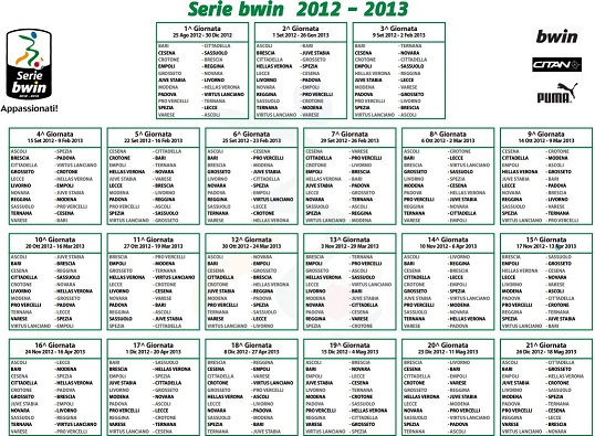 calendario serie a 2012-13 da