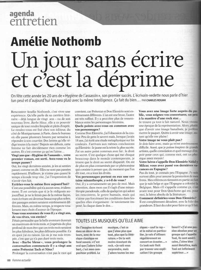 Amélie dans Femme Actuelle Numari10