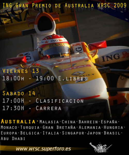 1 - ING Gran Premio de Australia F1 WRSC 2009 Gp-aus11