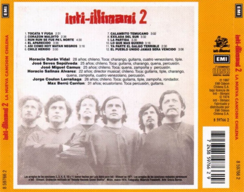 Compro CD "Inti-Illimani 2  La nueva cancion chilena" Inti-i13