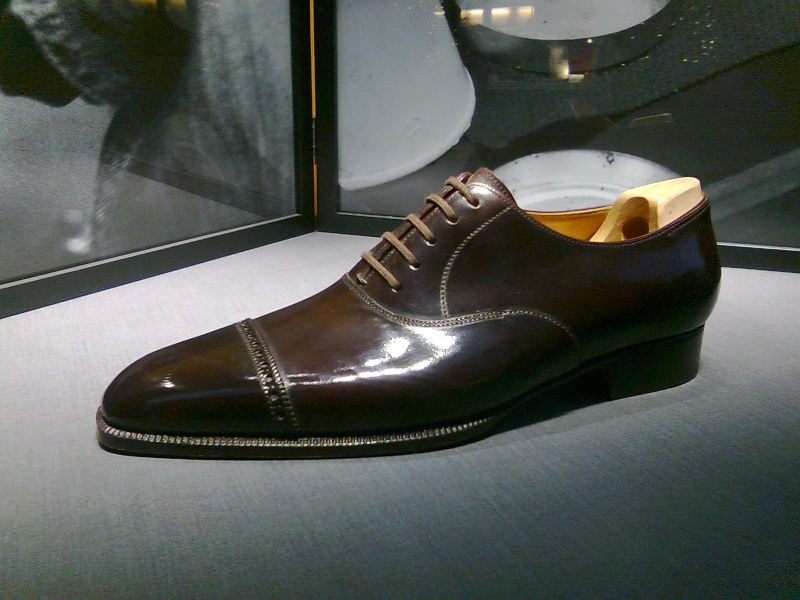 希少モデル【JOHN LOBB PARIS】キャンバス×レザーコンビシューズ 国内