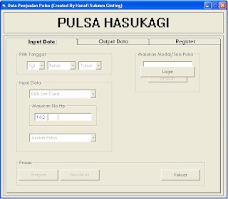Aplikasi Penjualan Pulsa dengan Visual Basic 6 Pulsa10