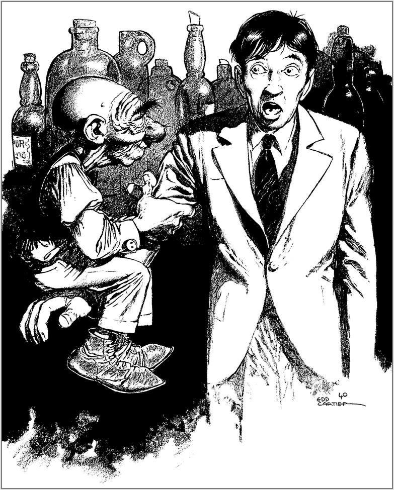 Black and white art from various pulp magazines stories Edd_ca40