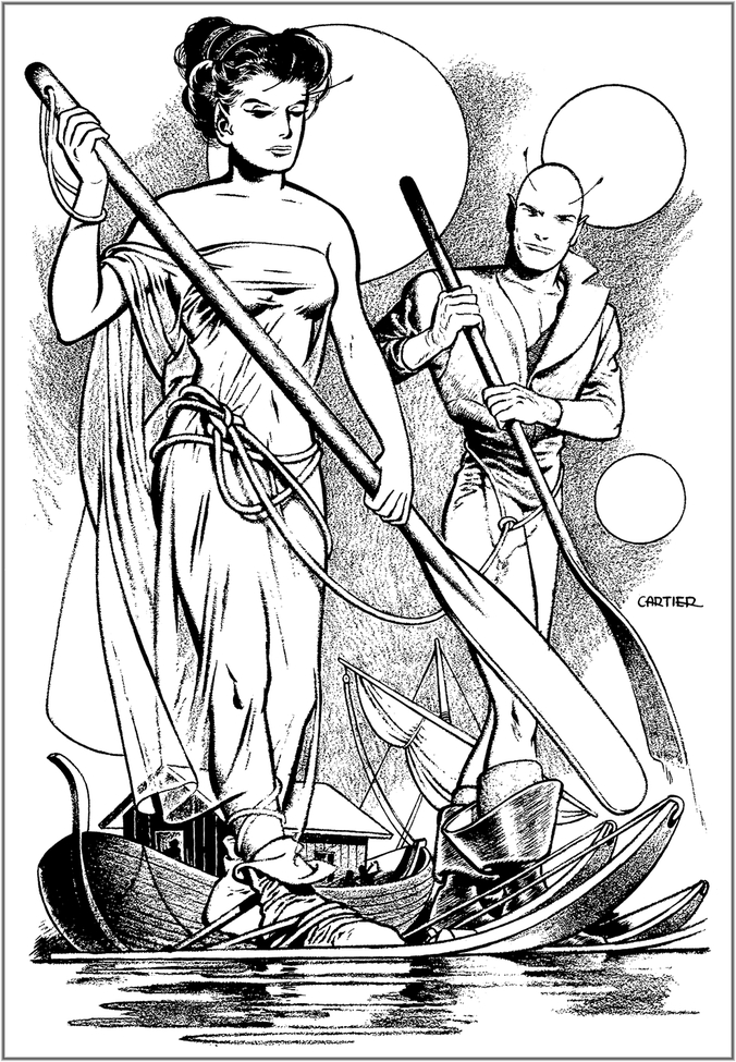 Black and white art from various pulp magazines stories Edd_ca58