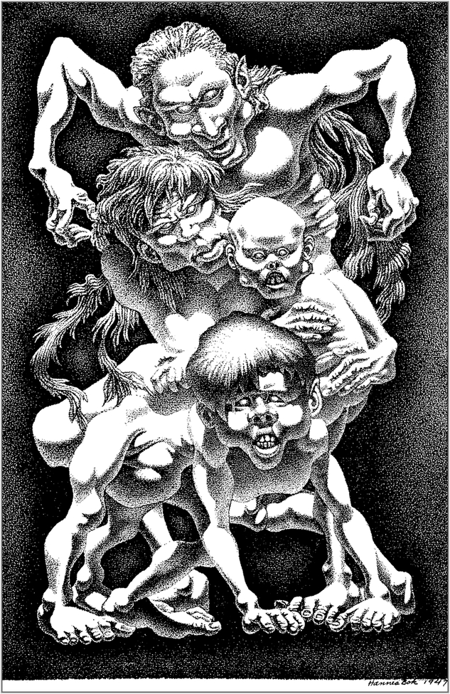 Black and white art from various pulp magazines stories - Page 2 Hannes24