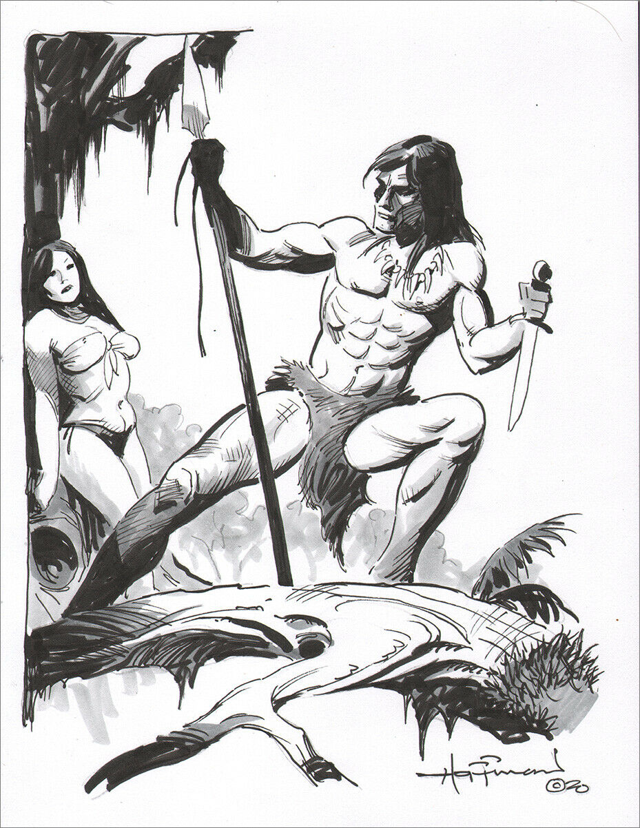 Black and white art from various pulp magazines stories - Page 8 Jungle11