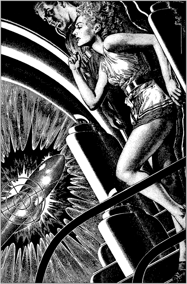 Black and white art from various pulp magazines stories - Page 5 Virgil45