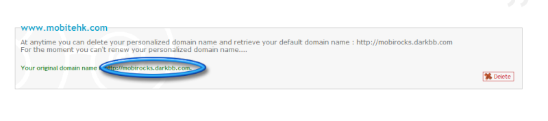 Orignal domain name is not change Domain10