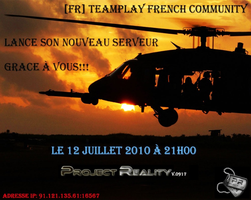 Lancement du serveur Francophone Teampl12