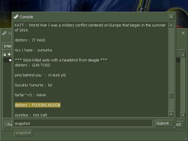 [Declined] "doktors" 763 STEAM_0:1:29837945 hard insults and harrasment. Snapsh11