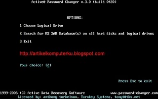 Cara bobol password administrator (admin) Windows XP Hirens15