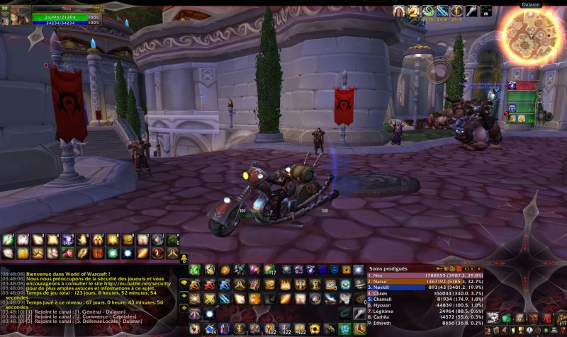 == Interface et Addon du moment == Wowscr13