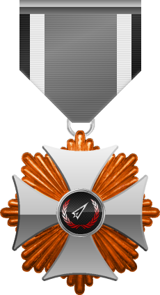 Bronze level of Silver Cross of the Silver Arrows - This award is given to a member who distinguished in a number of Community Events. Bronze level is the first of six.