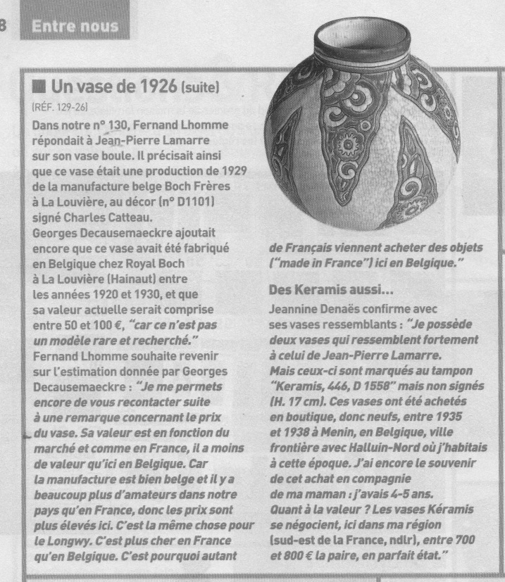 expertiser vase Paire de vases Kéramis Boch Frères décor de Jan Wind pour Charles Catteau - Page 3 Numari13