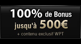 Bonus de bienvenue WPT Poker ! Welcom10