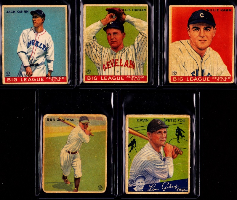 F/S: 1933/34 Goudey 5 card commons lot - SOLD Goudey10