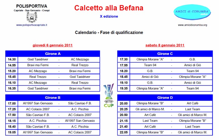 "Befana Cup - X edizione", 6-8-9 gennaio 2011 Befana10