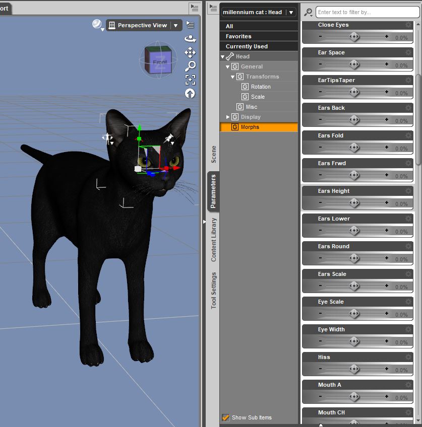 Blender 2.8 : Importer des personnages avec leurs morphs depuis Daz 3D 000110