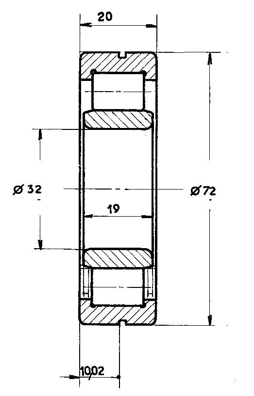 Boite 352-xx - roulements Br105510