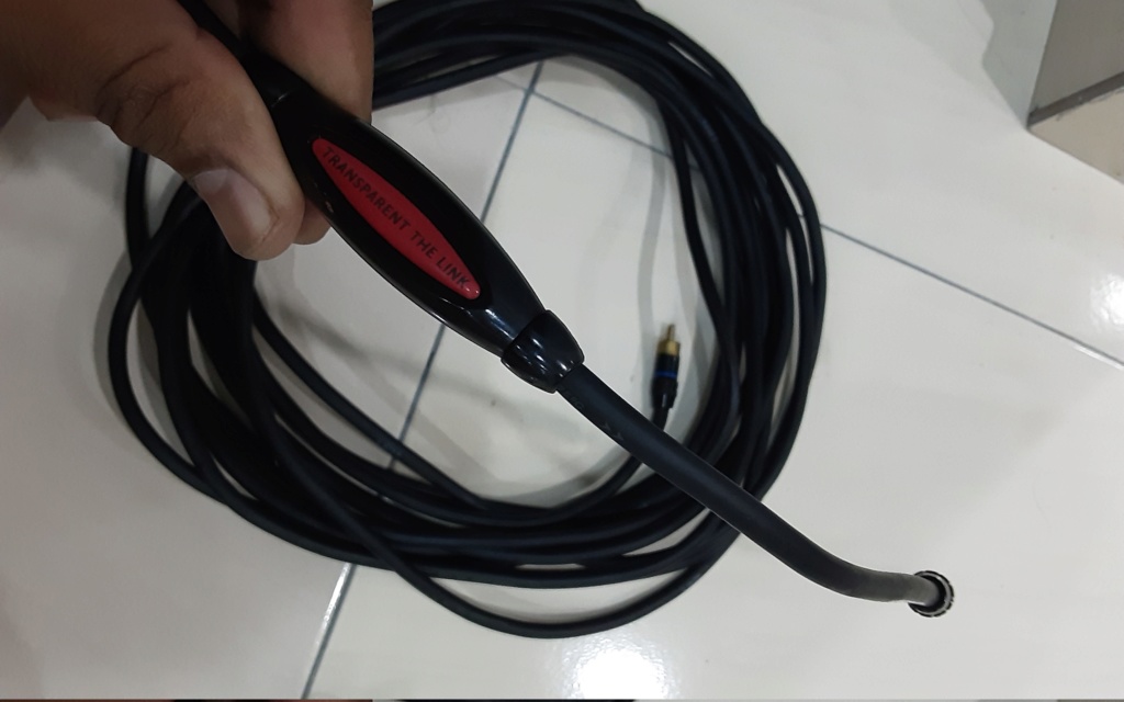 Transparent  Subwoofer Cable ( 30 feet ) sold 20190615