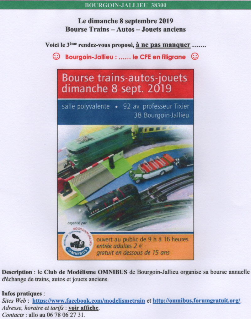 Bourse d'échanges de Bourgoin Jallieu le Dimanche 8 Septembre 2019 Epson205
