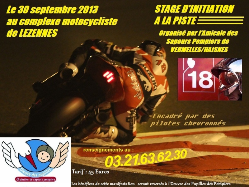 Stage d'initiation et de perfectionnement piste caritatif Affich10