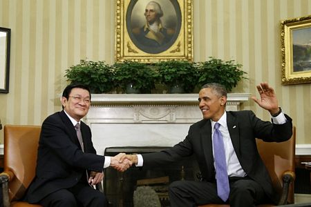 Tuyên bố chung của Chủ tịch nước Trương Tấn Sang và Tổng thống Barack Obama Ttsoba10