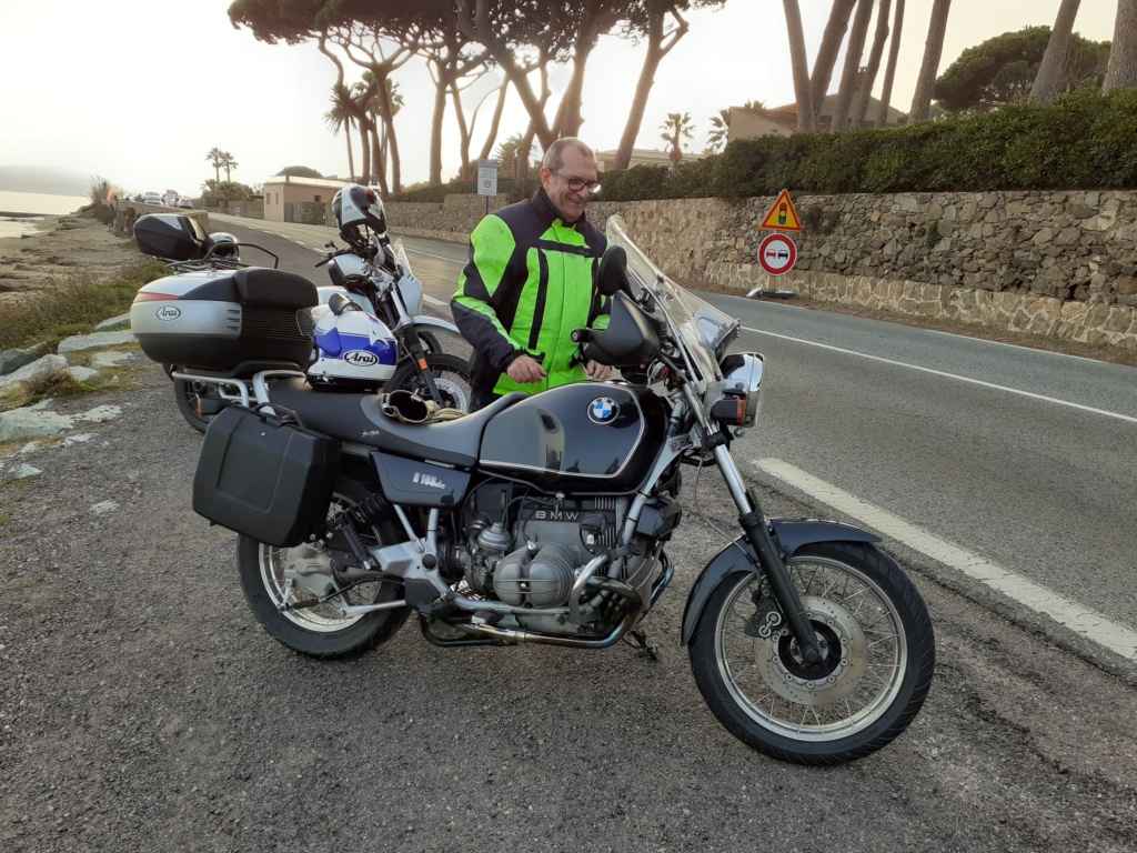 Un peu de route Napoléon sur ma R100R 20210228