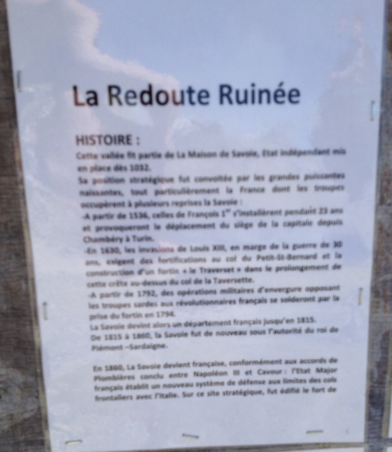 La Redoute Ruinée et les combats au col du Petit Saint Bernard La_red10