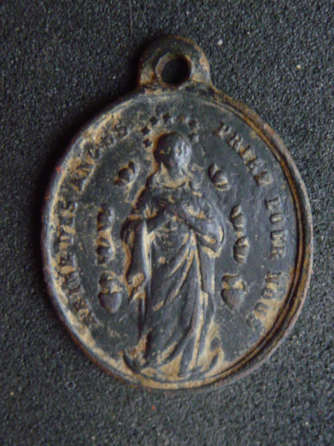 Médaille de Marie - "Reine des Anges" - XIXème P1100414