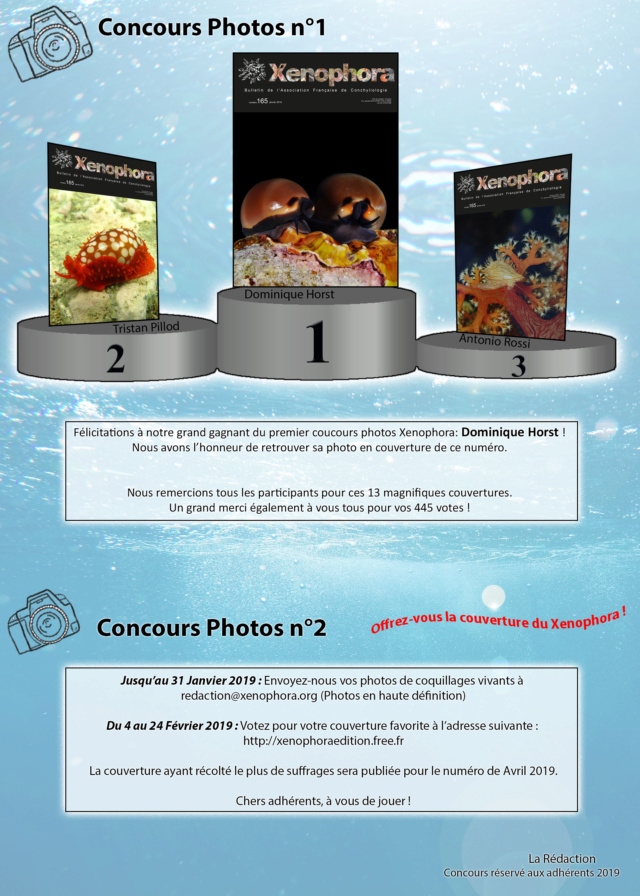 Concours photos pour Couverture du Xenophora X165 Janvier 2019 A410