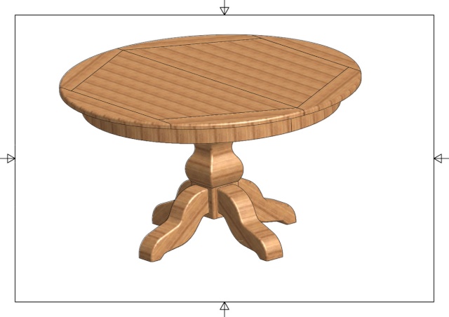 fabrication d'une table ronde Table11