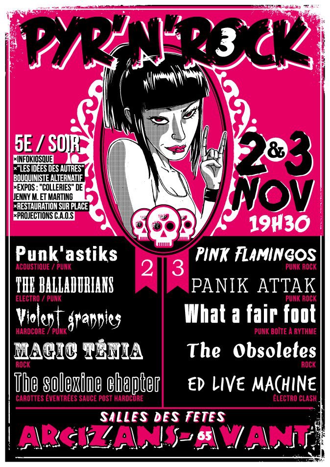 punk - Concert Pyr'n'rco punk'n'co, 2 nov, 19h31, Arcizans-Avant 65 53470412