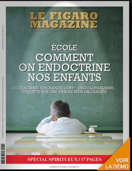 Le Figaro : "Comment on endoctrine nos enfants à l'école" 25655910