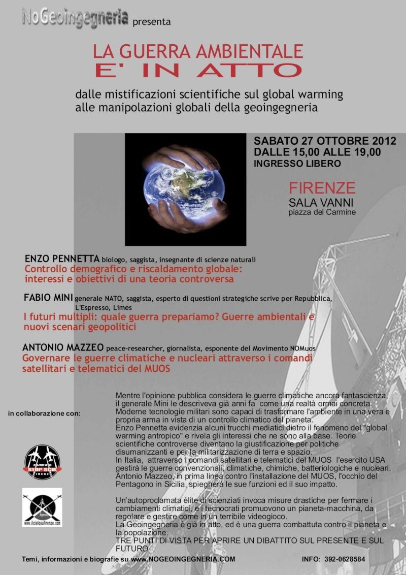 Convegno sulla geoingegneria, sabato 29 Ottobre 2012, Firenze Congre10