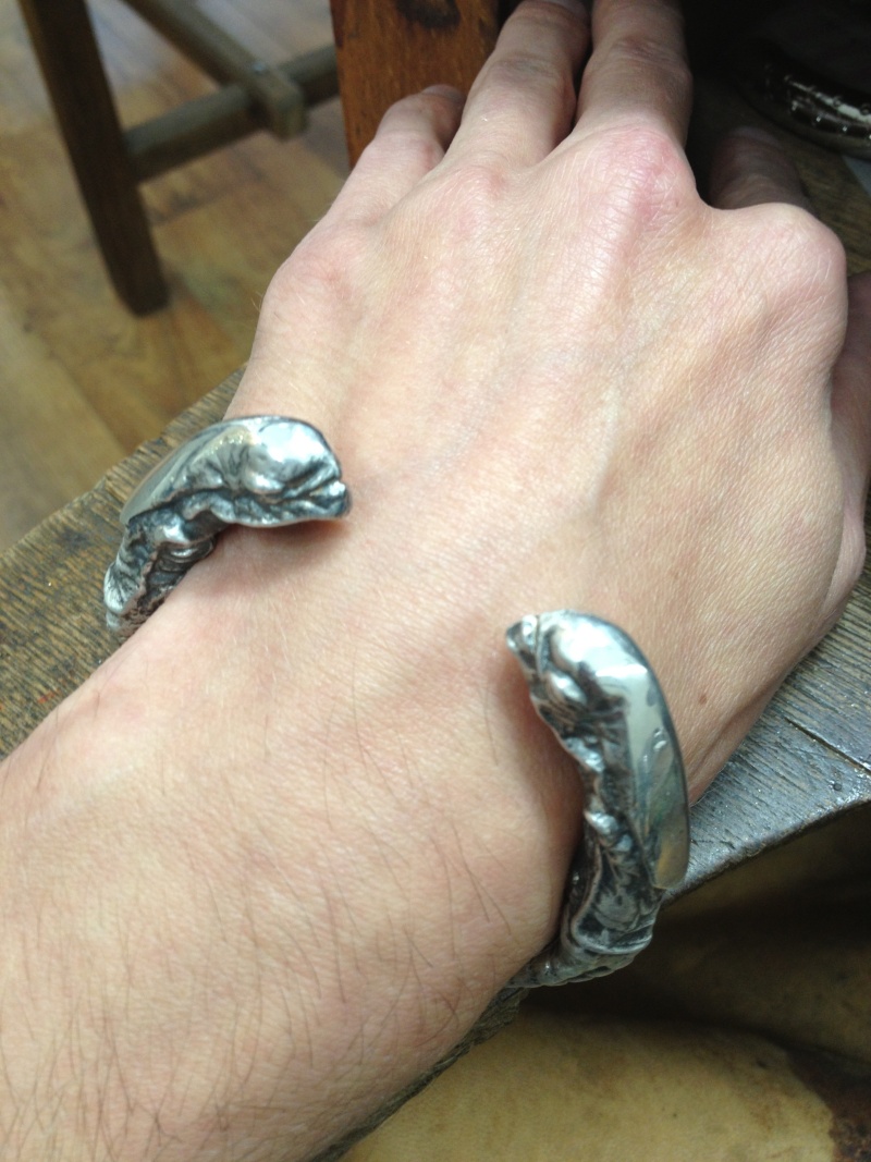 Nouvelle création : Bracelet double Chestburster en argent Img_0812