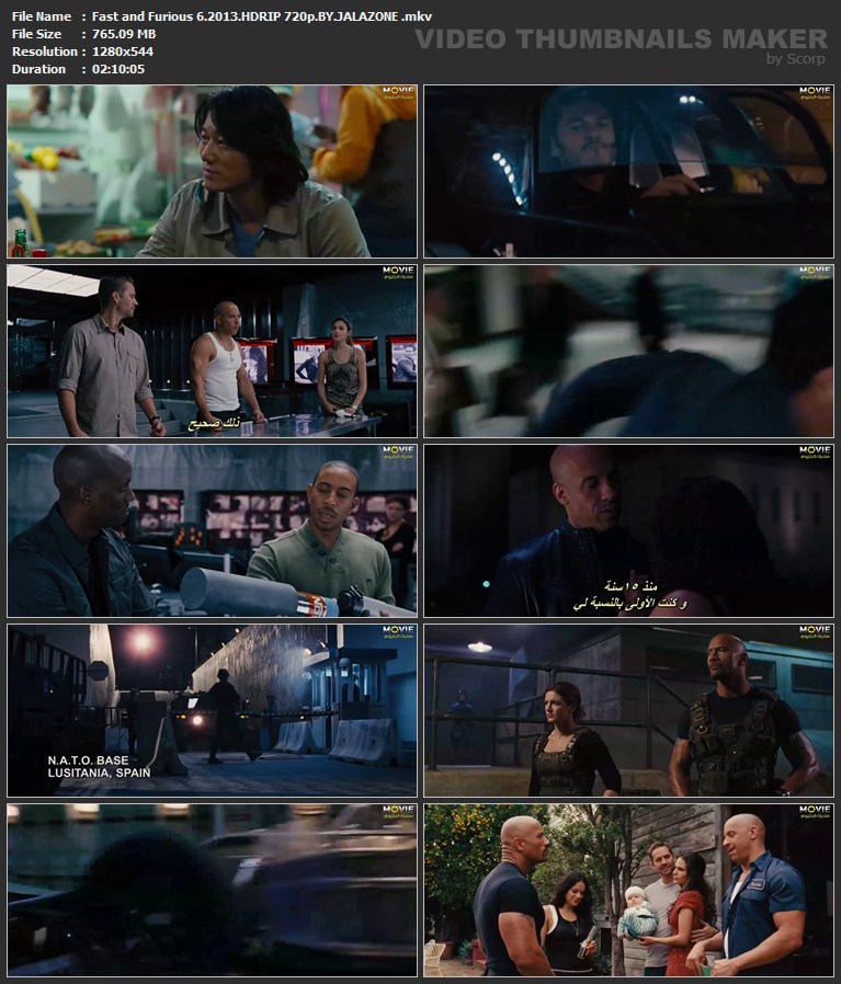 حصريا فيلم الاكشن والجريمة المنتظر بشدة للنجوم فان ديزل وذي روك Fast and Furious 6.2013.HDRIP 720p مترجم على اكثر من سيرفير للتحميل Fast_a11