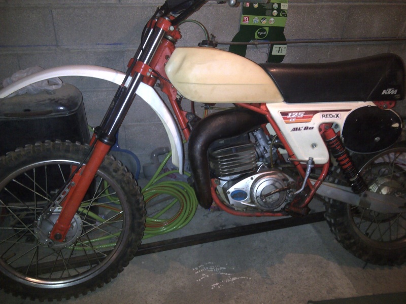 Remise en route 125 KTM cross MC80 modèle 1979 Villen22