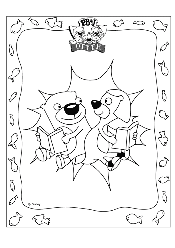 PB&J Otter colouring pages Amendo15