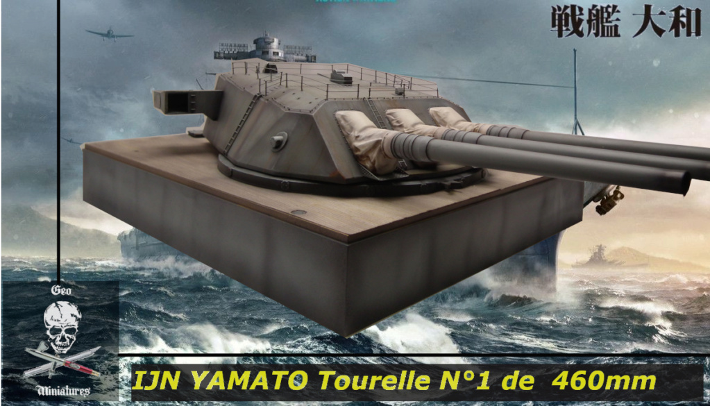 IJN Yamato : Tourelle armement principal 46cm [Takom 1/72°] de Geo 6679  04-0811