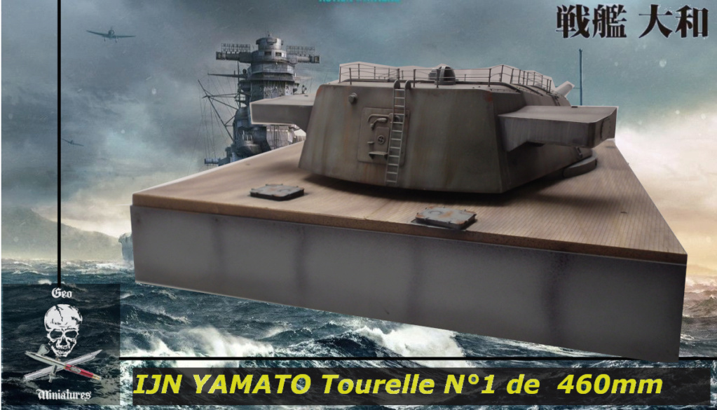 IJS Yamato : Tourelle armement principal de 46cm [Takom 1/72°] de Geo 6679  04-0911