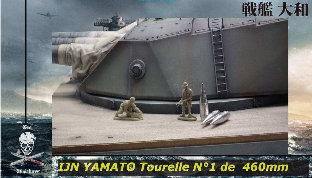 IJS Yamato : Tourelle armement principal de 46cm [Takom 1/72°] de Geo 6679  04-1010