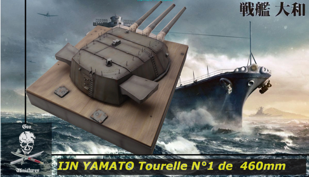 IJS Yamato : Tourelle armement principal de 46cm [Takom 1/72°] de Geo 6679  04-1310