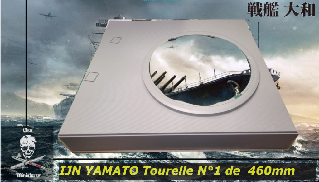 IJS Yamato : Tourelle armement principal de 46cm [Takom 1/72°] de Geo 6679  12-0210